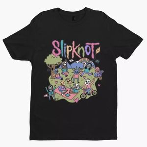 Rock Cartoon T-Shirt -Comedy Funny Gift Film Movie TV Horror Punk Rock